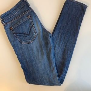 William Rast dark blue skinny jeans size 24, fit more like 25.